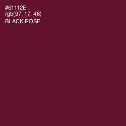 #61112E - Black Rose Color Image